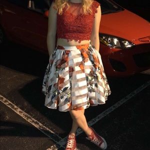 Two piece Homecoming dress